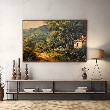 Peinture Sur Toile Paysage De Campagne